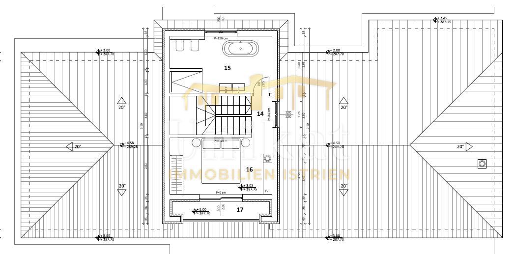 Villa con due unità abitative - vista mare